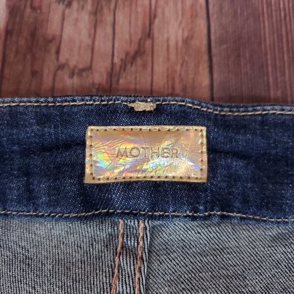 NWT Mother Womens Size 28 The Looker Ankle Fray Girl Crush Denim Jeans $210 - Picture 12 of 16